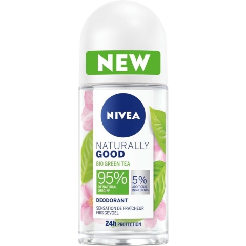 NIVEA Deodorant Roller Naturally Good Green Tea - 50 ml