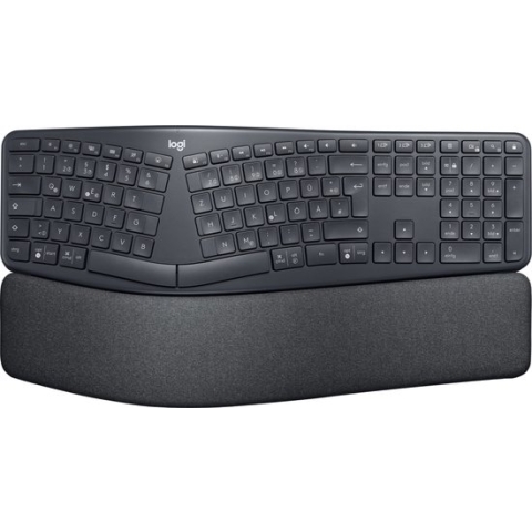 Logitech K860 - Draadloos Toetsenbord - Ergonomisch - QWERTY - Grijs