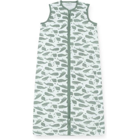 Jollein Zomerslaapzak Baby Hydrofiel 70cm Whales - Ash Green