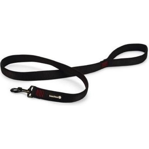 Beeztees Parinca Hondenriem  Nylon Zwart 180 cm x 25 mm
