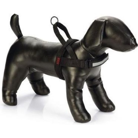 Beeztees Parinca Comfort Hondentuig Nylon  Zwart  52-62 cm x 25 mm