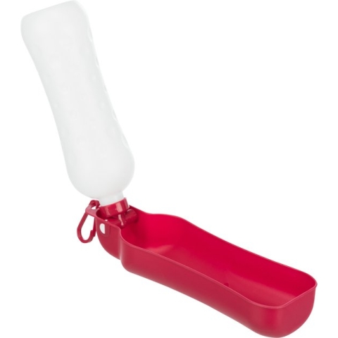 Trixie fles met waterbak kunststof assorti 500 ml 1 st