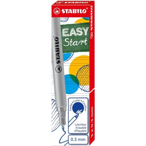 STABILO EASYoriginal - Navullingen - Fine 0,3 mm - Blauw - Doos Met 3 stuks