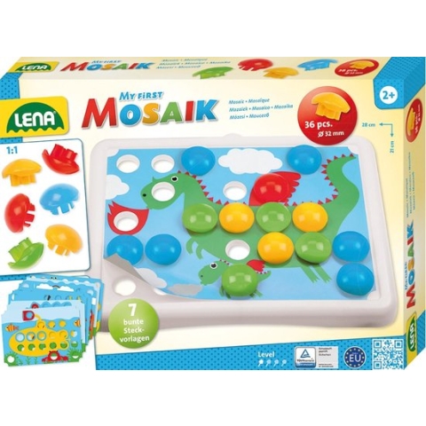 Lena Insteekmozaiek My First Mozaïek Junior 33 Cm 44-delig