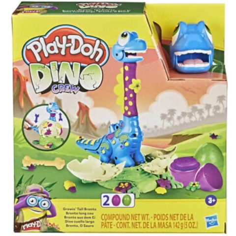Play-Doh Dino Crew Langnek Bronto - Klei Speelset