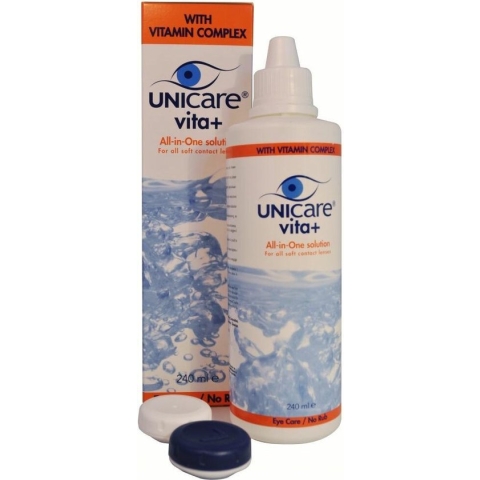 Unicare Vita+ Alles-In-Eén Zachte Lenzen - 240 ml - Lenzenvloeistof