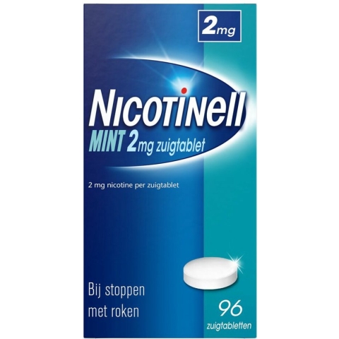 Nicotinell Zuigtablet Mint 2mg - 1 x 96 zuigtabletten
