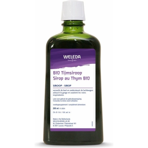 WELEDA - Bio Tijmsiroop - 200ml - 100% natuurlijk