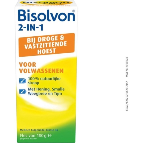 Bisolvon Drank 2-in-1 volwassenen (133ml)