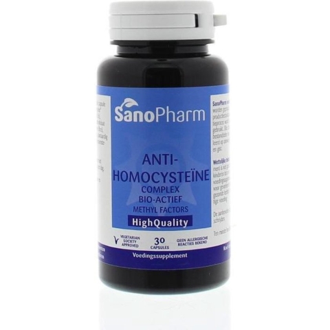 SanoPharm Anti-Homocysteïne complex - 30 capsules