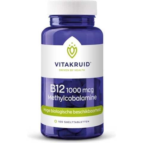VitaKruid B12 1000 mcg Methylcobalamine - 100 tabletten