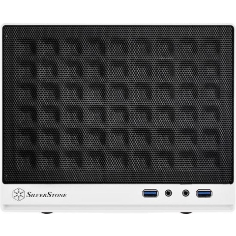 Silverstone SG13 Mini Tower Zwart, Wit