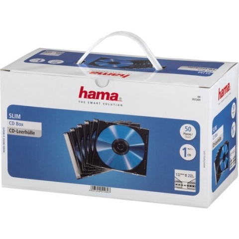 Hama Cd Slim Box - 50 stuks
