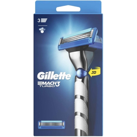 Gillette Mach3 Turbo 3D Scheersysteem Scheermesjes