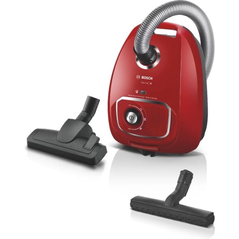 Bosch BGLS4X380 Serie 4 - Stofzuiger met zak - Rood