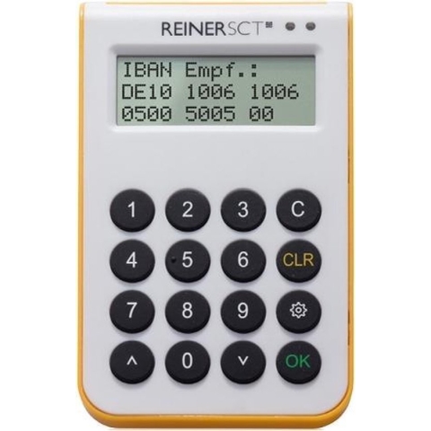 Reiner SCT cyberJack one smart card reader Wit, Geel