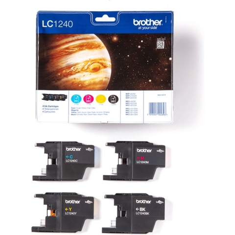 Brother LC-1240VALBP - Inktcartridge / Zwart / Cyaan / Magenta / Geel