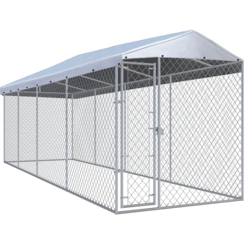 vidaXL-Hondenkennel-voor-buiten-met-dak-760x190x225-m