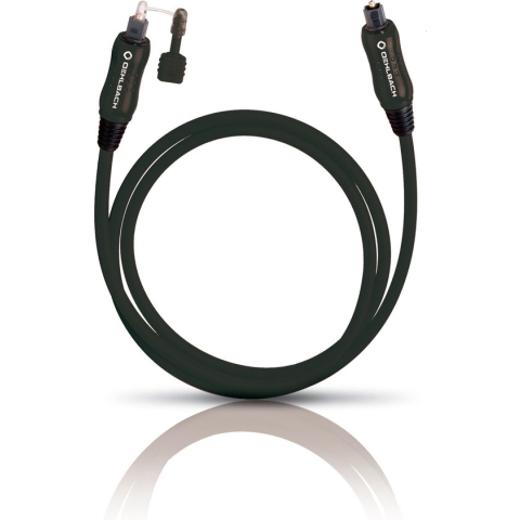 Oehlbach Toslink Optische audio aansluitkabel [1x Toslink-stekker (ODT) - 1x Toslink-stekker (ODT)] 2 meter Zwart OPTO S