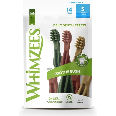 Whimzees Tandenborstel Star S 2weeks - Kauwsnacks - Hond - 14st