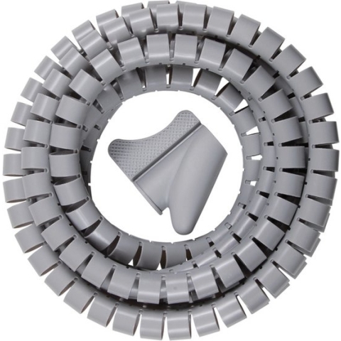 Spiraalslang L = 2,5m; Ã˜ = 20mm grijs