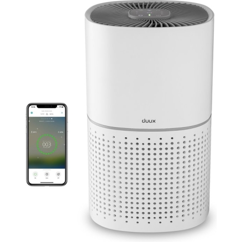 Duux Bright Smart Luchtreiniger - Luchtreiniger met HEPA filter en Ionisator - Air purifier met luchtkwaliteitssensor en indicator