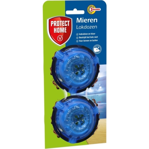 Protect Home Piron Pushbox Mierenlokdoos - 2 Stuks - Mieren Lokdoos - Bestrijdingsmiddel - 3 Maanden Werkzaam