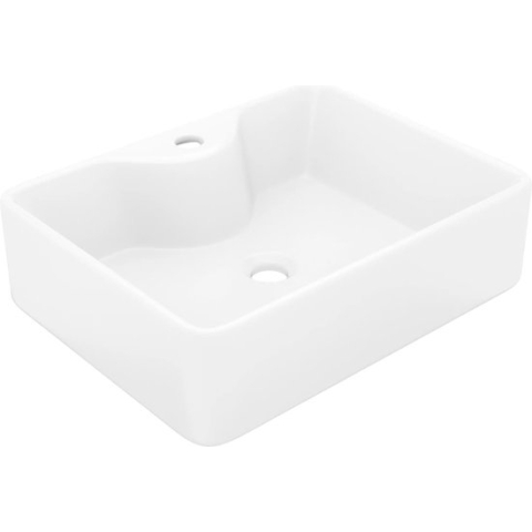 vidaXL-Wastafel-met-kraangat-wit-vierkant-keramiek