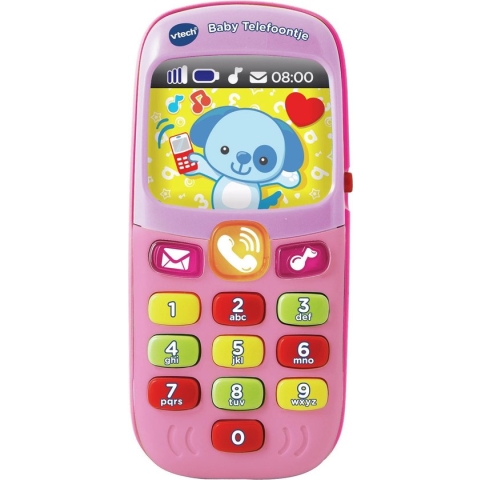 VTech Baby Telefoon - Educatief Babyspeelgoed - Interactief Speelgoed - Met Geluiden - Cadeau - 6 tot 36 Maanden - Roze
