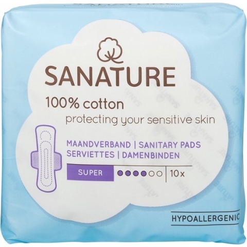 Sanature - Maandverband - Nacht - 10 stuks