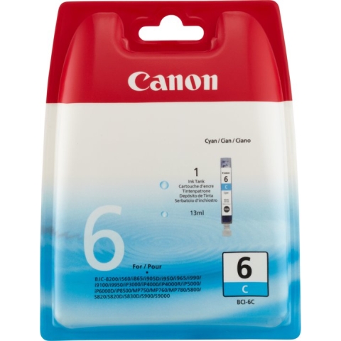 Canon BCI-6 Inktcartridge - Cyaan