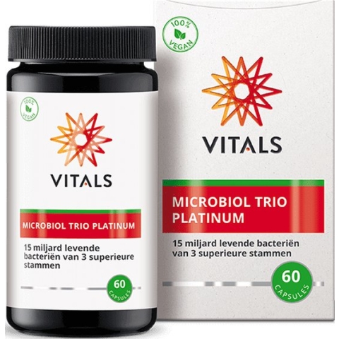 Vitals - Microbiol Trio Platinum - 60 Capsules - 15 miljard levende bacteriën van 3 superieure stammen