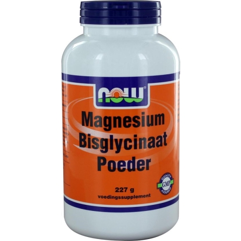 NOW  Magnesium Bisglycinaat poeder - 227 gram