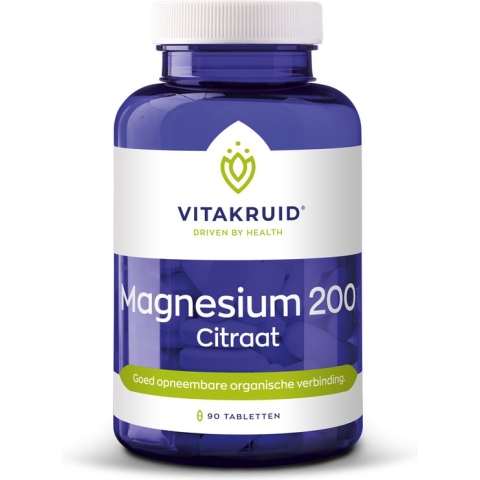 Vitakruid - Magnesium 200 citraat - 90 Tabletten