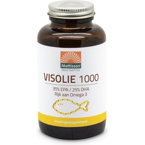 Mattisson - Omega-3 Visolie - DHA 250 mg & EPA 350 mg - 90 capsules