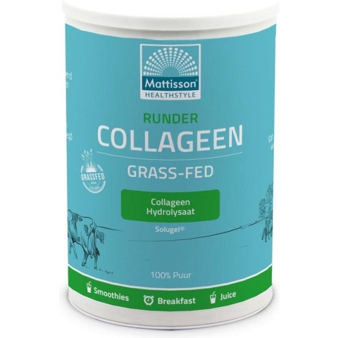Mattisson Runder Collageen Poeder Solugel - Grass Fed - 300 Gram