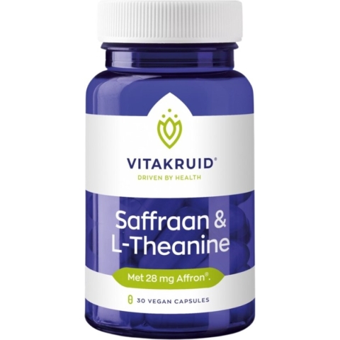 Vitakruid - Saffraan & L-Theanine - 30 vegicaps -Aminozuur