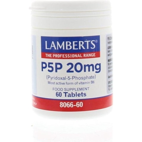 Lamberts Vitamine B6 (P5P) 20 mg 60 tabletten