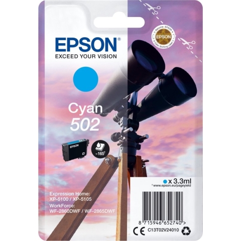 Epson - C13T02V24010 - 502 - Inktcartridge cyaan
