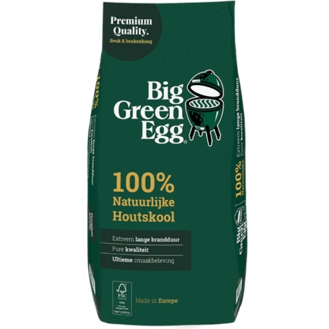 Premium natuurlijke houtskool – Big Green Egg zak 9 Kg
