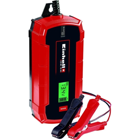 Einhell Acculader CE-BC 10 M - Laadvoltage: 12 V - Max. Laadstroom: 10 A - Accu's van min. 3 tot max. 200 Ah - Druppellaadfunctie - Geschikt voor Gel, AGM, Onderhoudsvrije loodzuur accu's