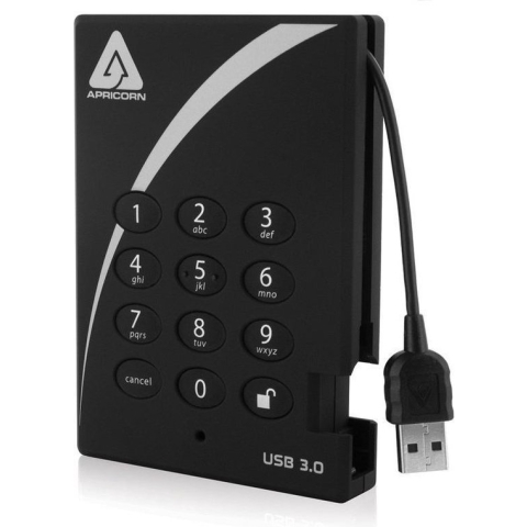 Apricorn Aegis Padlock Cijferslot - Externe harde schijf - 2 TB