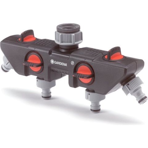 GARDENA - Waterverdeler - Slangkoppeling - 4 uitgangen