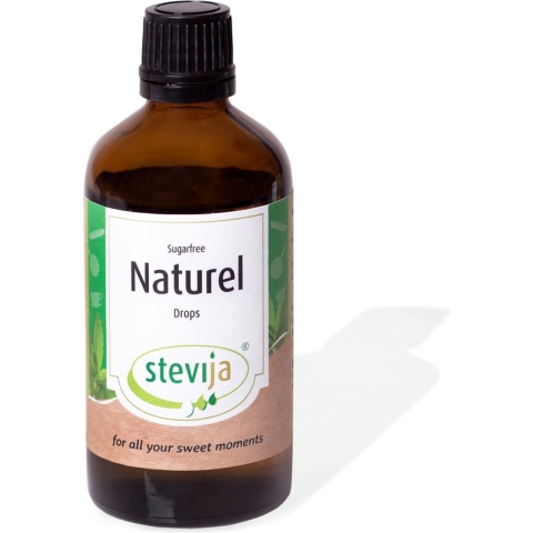 Stevia Vloeibaar Naturel - Flacon stevia: 100 ml