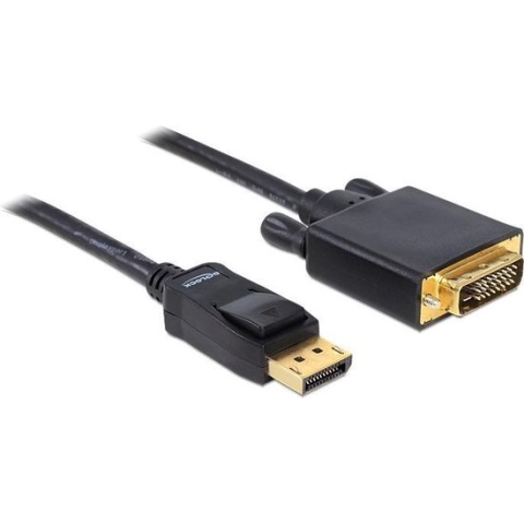 Delock - DisplayPort naar DVI Beeldscherm Kabel - zwart - 1 meter