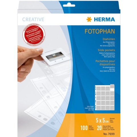 Herma Diahoesjes 5x5 100 Vel helder/mat                  7699