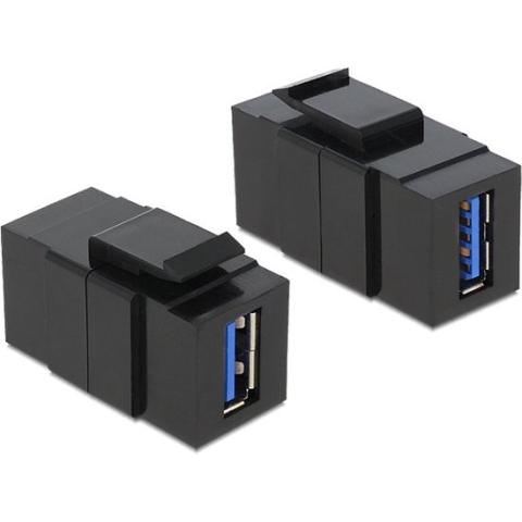 Keystone USB3.0 - USB-A USB-A module zwart
