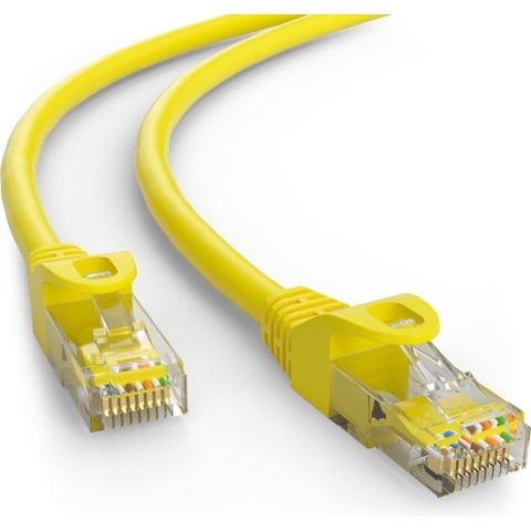 CAT5E Netwerkkabel - RJ45 - geel - 25 m