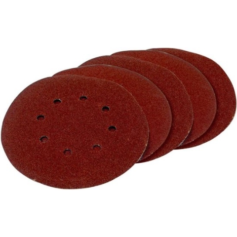 FERM - AGA1022 - Schuurpapier - Klittenbandbevestiging - 5 stuks - Diameter - 180mm - 2 stuks - Grof - Korrel 80 - 3 stuks - Fijn - Korrel 120 - Schuurschijf - Universeel - Zeer geschikt op FERM - AGM1120P - AGM1084P - AGM1037 - Haakse poetsmachines