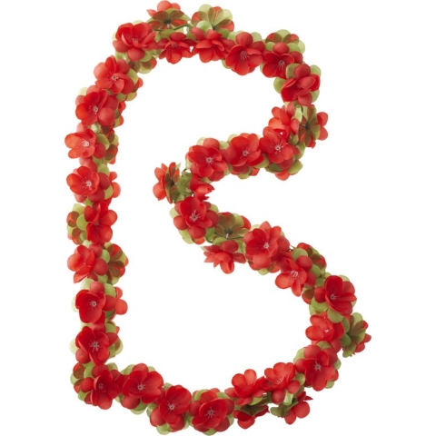 Basil Garland Bloemenstreng - Rood